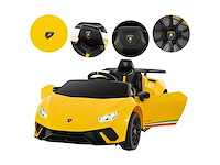 Lamborghini 12v elektrische kinderauto met afstandsbediening en led-verlichting - afbeelding 2 van  8