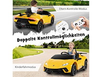 Lamborghini 12v elektrische kinderauto met afstandsbediening en led-verlichting - afbeelding 4 van  8