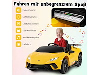 Lamborghini 12v elektrische kinderauto met afstandsbediening en led-verlichting - afbeelding 5 van  8