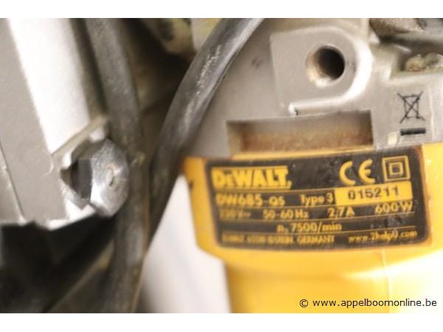 Lamellenfreesmachine dewalt dw685-qs - afbeelding 3 van  3
