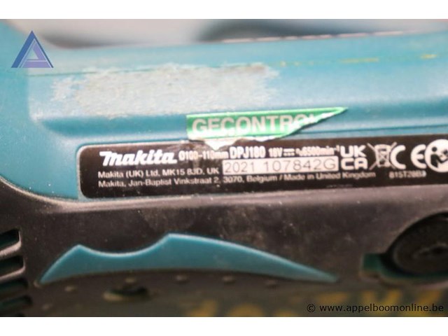 Lamellofrees - makita - dpj180 toebehoren - makita - koffer, accu - afbeelding 3 van  3