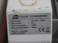 Lamineermachine gmp excelam - plus1600combi/rser, serienummer al 00750 k, 2 kw, 230 v, 1 fasen, 1600mm lamineerbreedte, ce-gemarkeerd, werking niet gekend - afbeelding 3 van  3