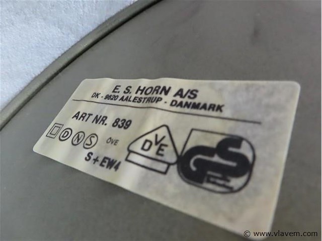 Lamp e.s.horn metaal h 58 - afbeelding 3 van  3