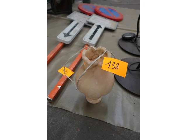 Lamp houder in ivoor - afbeelding 2 van  2