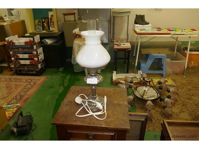 Lamp in metaal en glas - afbeelding 1 van  1
