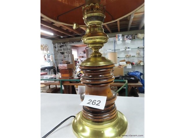 Lamp koper hout - afbeelding 2 van  3
