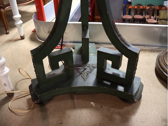 Lamp op houten voet (x2) - afbeelding 4 van  9