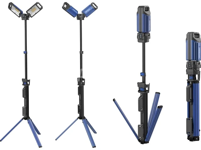 Lamp op standaard 5000lm 2x21700 - 4000mah kraft&dele - afbeelding 3 van  5