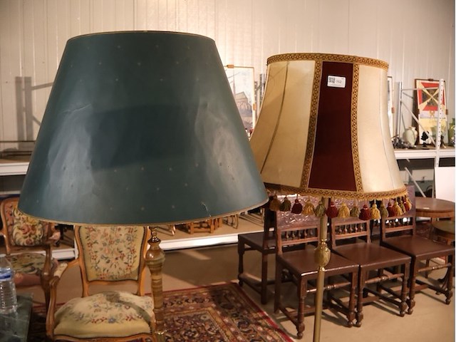 Lamp op stenen voet (x2) - afbeelding 2 van  7