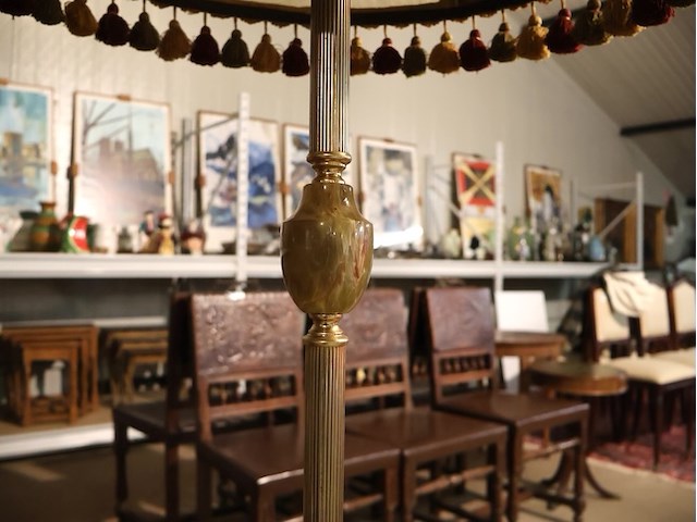 Lamp op stenen voet (x2) - afbeelding 6 van  7