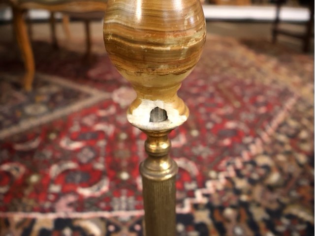 Lamp op stenen voet (x2) - afbeelding 7 van  7