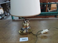 Lamp porseleinen uil h 38cm - afbeelding 1 van  3