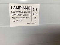 Lampino led paneel systeemplafond 59,5x59,5 cm (10x) - afbeelding 3 van  3