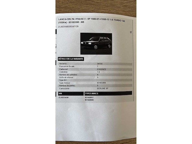 Lancia delta 1.6i turbo hf 140 pk oldtimer - afbeelding 40 van  45