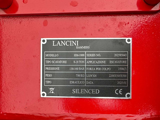 Lancini - 2025 - hm1000 - hamer - afbeelding 5 van  13