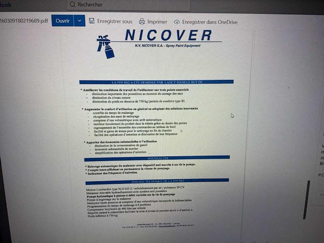 Lancy mixjet 2007 afwerkingscoating spuitmachine - afbeelding 7 van  10