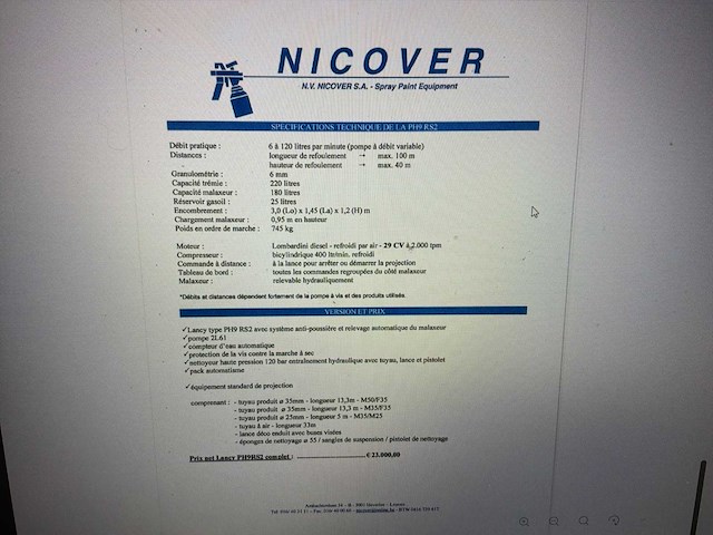 Lancy mixjet 2007 afwerkingscoating spuitmachine - afbeelding 8 van  10