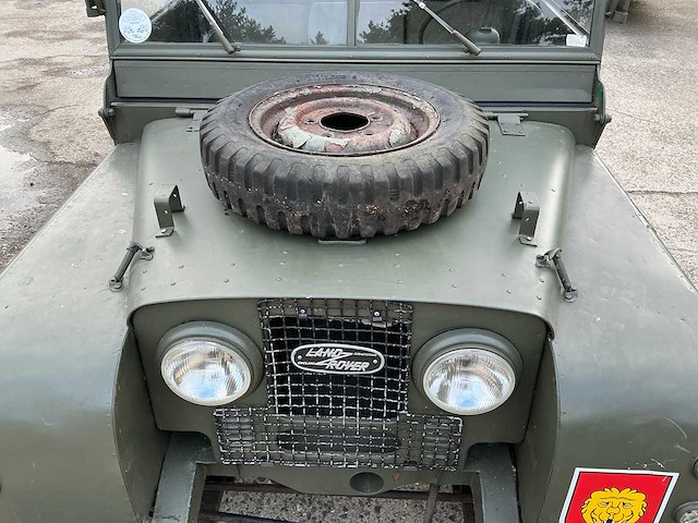 Land rover 1955 birmingham series 1 - 80-inch met originele aanhanger - afbeelding 11 van  25