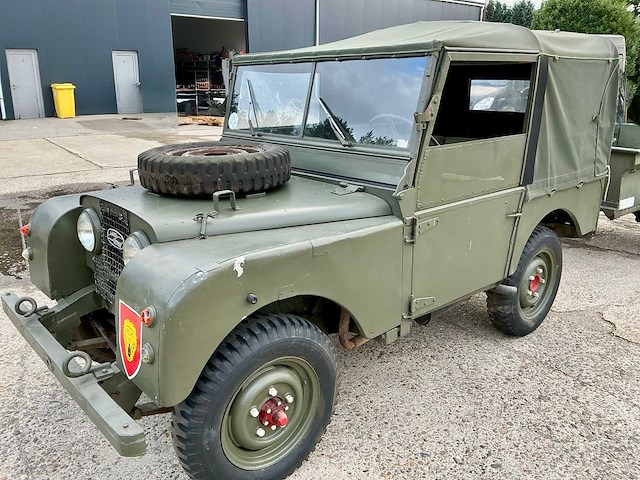 Land rover 1955 birmingham series 1 - 80-inch met originele aanhanger - afbeelding 25 van  25