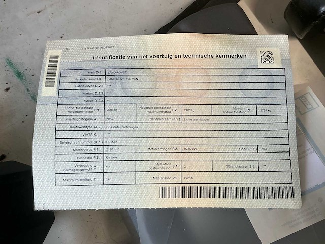 Land rover 90 van lichte vracht - afbeelding 51 van  52