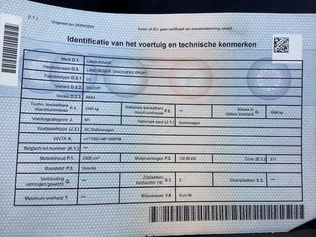 Land rover discovery sport 4x4 awd - 129 227 km - personenauto - afbeelding 9 van  13