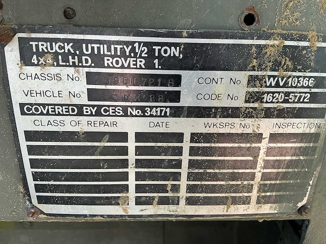 Land rover light weight series 3, 88inch oldtimer - afbeelding 8 van  20