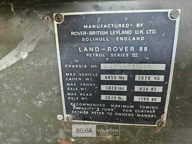 Land rover series 3 - afbeelding 6 van  62