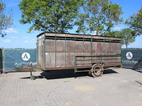 Landbouwaanhanger veewagen met hydraulische laadbrug - afbeelding 1 van  1