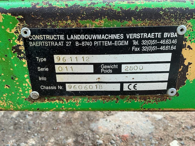 Landbouwmachines verstraete 961112 kooloogstmachine - afbeelding 11 van  24