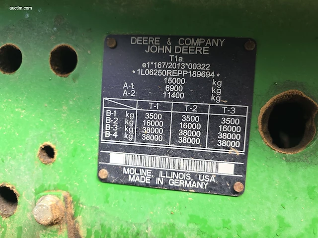 Landbouwtractor john deere e18 6r 250 - afbeelding 21 van  38