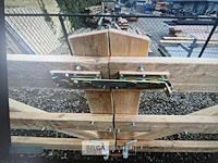 Landhekwerk poort, afm 400cm breed x 100/135 cm hoog - afbeelding 4 van  5