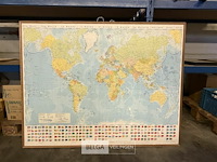 Landkaart de wereld - afbeelding 1 van  1