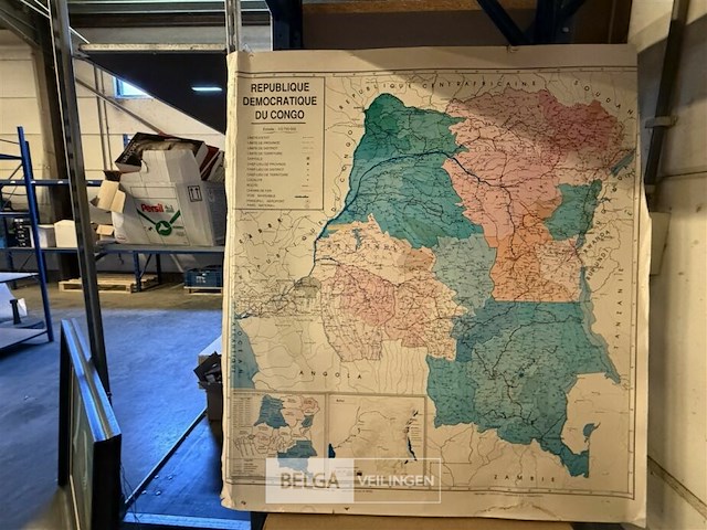 Landkaart dominicaanse republiek - afbeelding 1 van  1