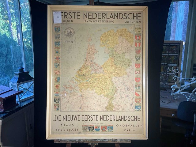 Landkaart ‘eerste nederlandse’ - afbeelding 1 van  1