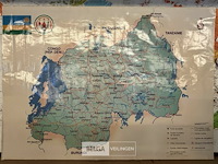 Landkaart rwanda - afbeelding 1 van  1