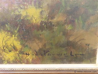 Landschap, olie op doek, henri joseph pauwels - afbeelding 3 van  3