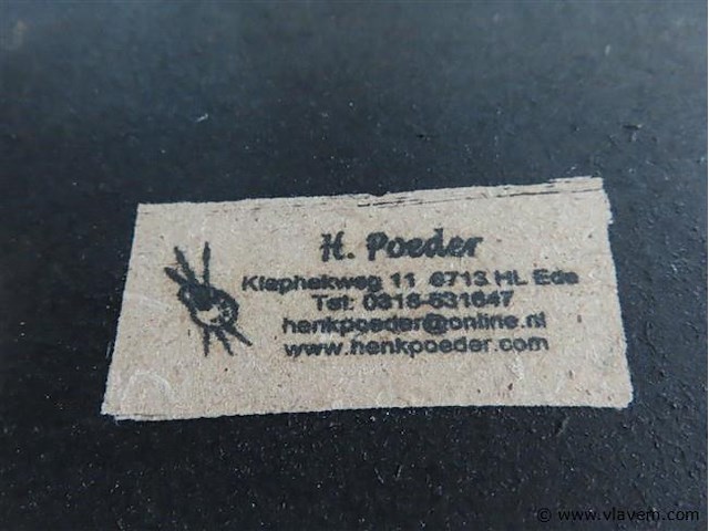 Landschap op paneel, gesigneerd, 26x34cm - afbeelding 4 van  4