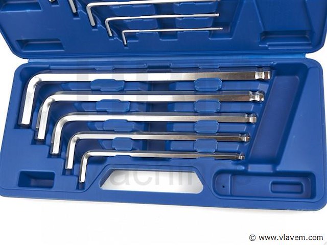 Lange inbusset 10 delig - afbeelding 2 van  3