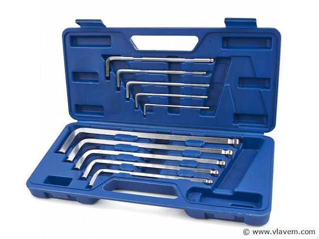 Lange inbusset 10 delig - afbeelding 1 van  3