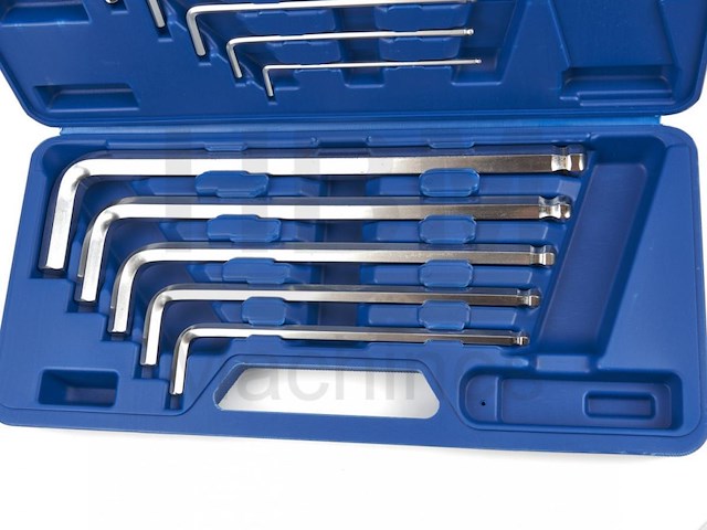 Lange inbusset 10 delig - afbeelding 2 van  3