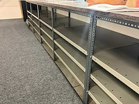 Lange legbordstelling met houten bovenblad als toog - afbeelding 5 van  18