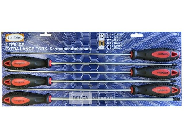 Lange schroevendraaierset - afbeelding 1 van  1