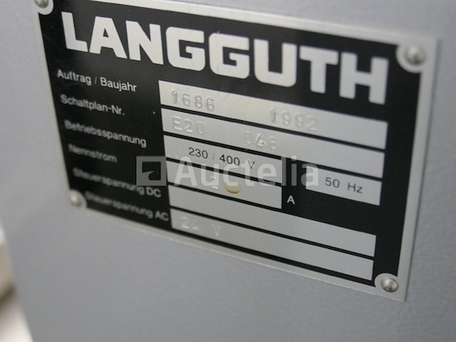 Langguth 1686 label lijmmachine - afbeelding 12 van  12
