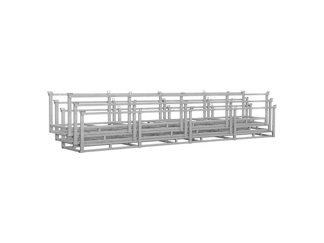 Langmateriaal-container langgoed container stapelbaar (6x) - afbeelding 6 van  6