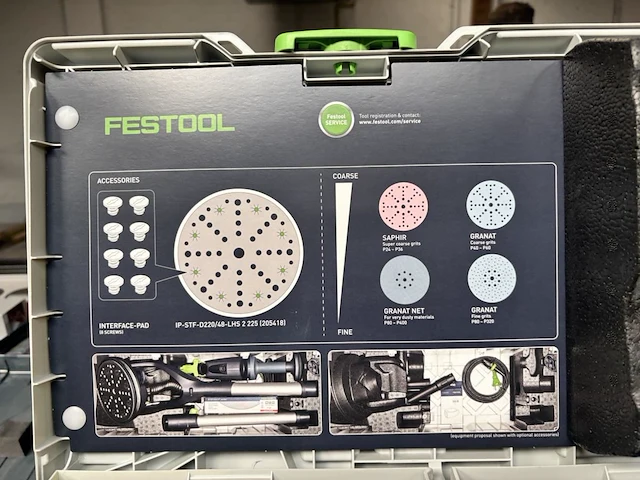 Langnek schuurmachine festool planex lhs 2 225 - afbeelding 2 van  7