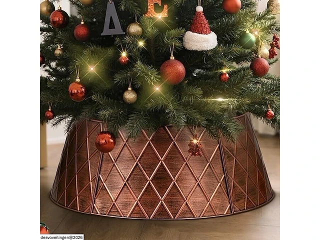 Lanpn metalen kerstboomkraag, 36 inch diameter - afbeelding 2 van  5