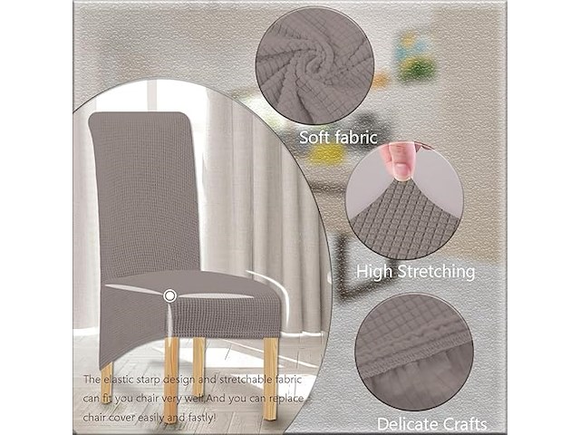 Lansheng stoelhoezen (6 stuks) - afbeelding 3 van  5