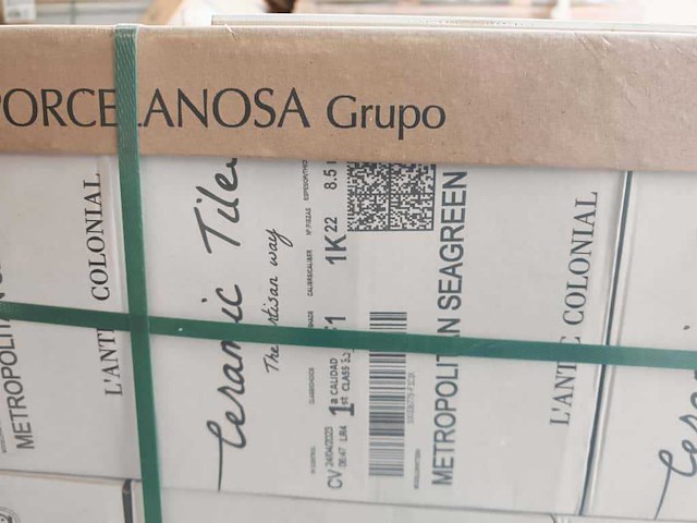 L'antic colonial metropolitan seagreen glans wandtegel 20x20 cm 26,4 m² - afbeelding 3 van  7