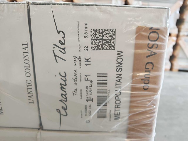 L'antic colonial metropolitan snow wandtegel 20x20 cm 25,16 m² - afbeelding 7 van  7