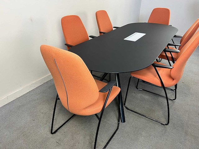 Lapalma - fork + 6 kinnarps monroe vergaderstoelen - vergaderset - afbeelding 10 van  13